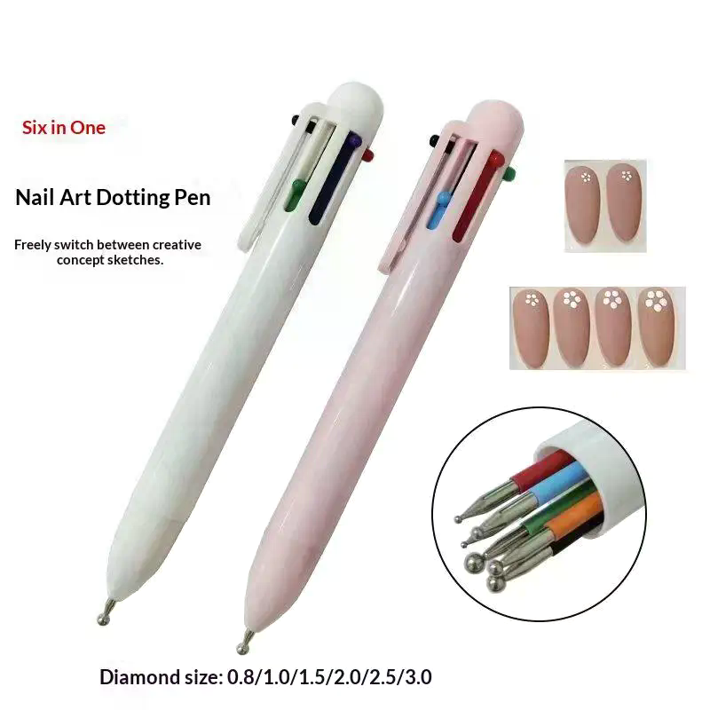 Nail Art Dotting Tool - 6 in 1 Alat Dotting Kuku