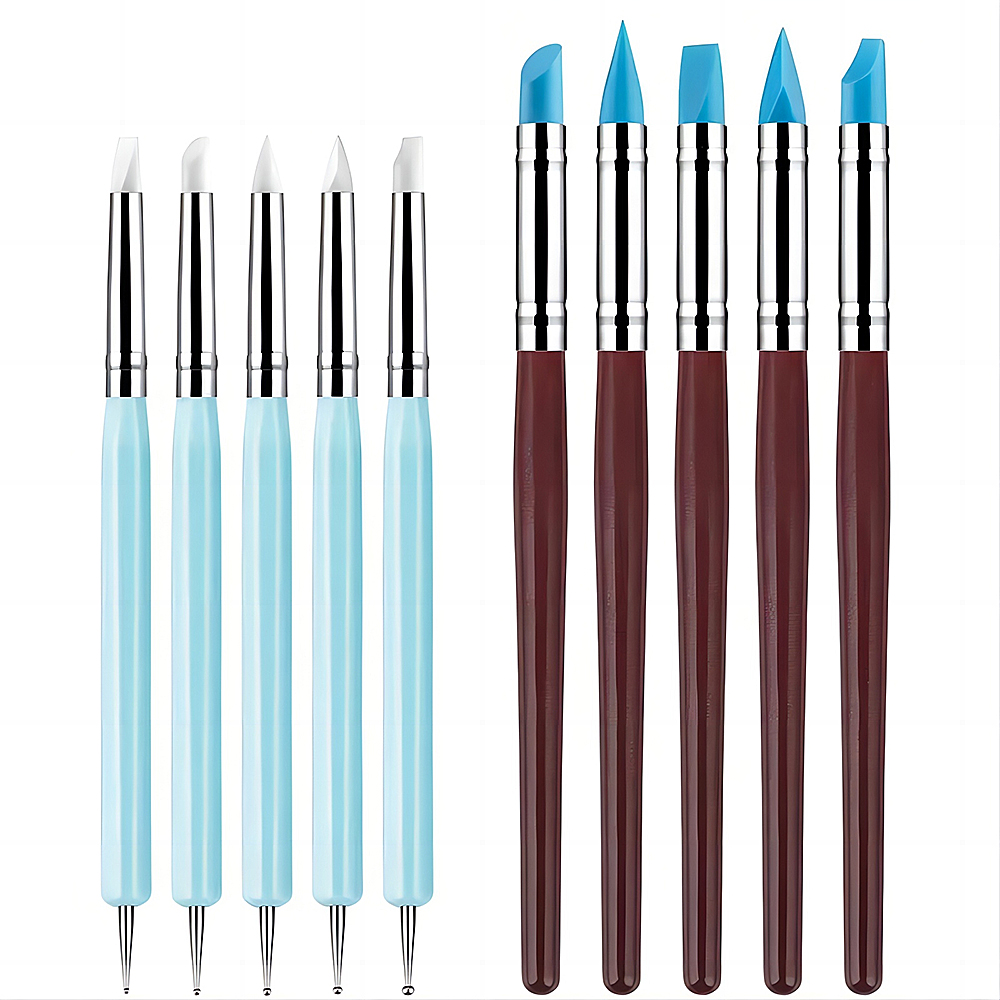 Nail Fan Brush - 5/10 Buah Alat Pemahat Tanah Liat