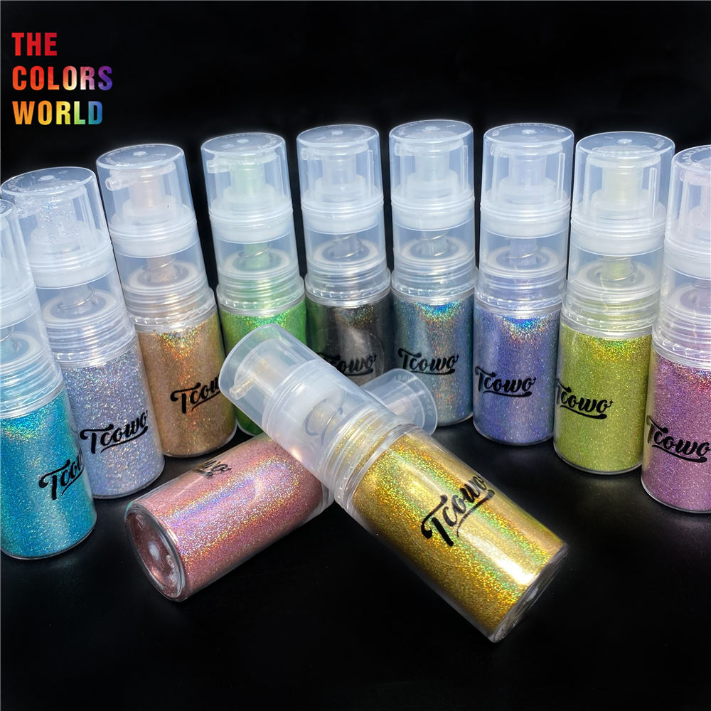 Nail Art Ombre Glitter - TCT-913 kilau tinggi holografik halus Glitter