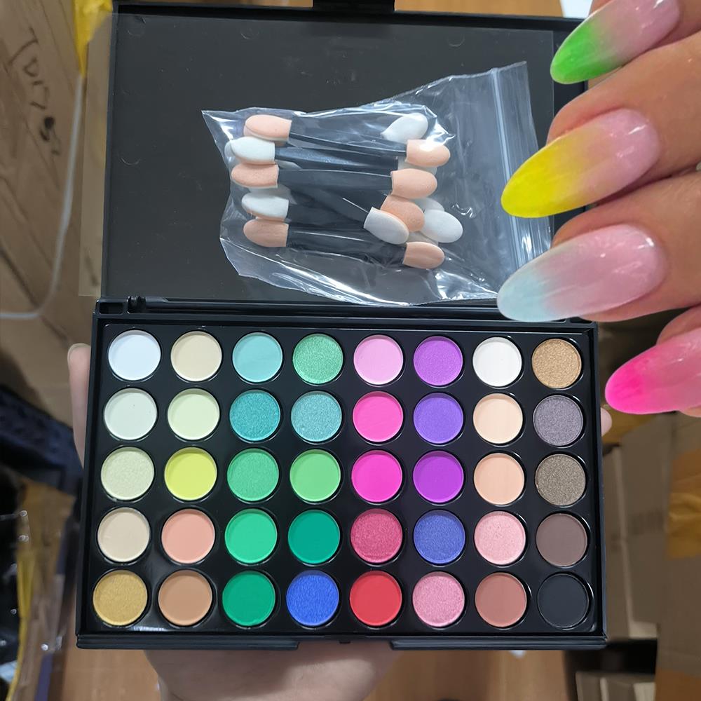 Nail Art Ombre Glitter - 40 Warna Ombre Solid Nail Art