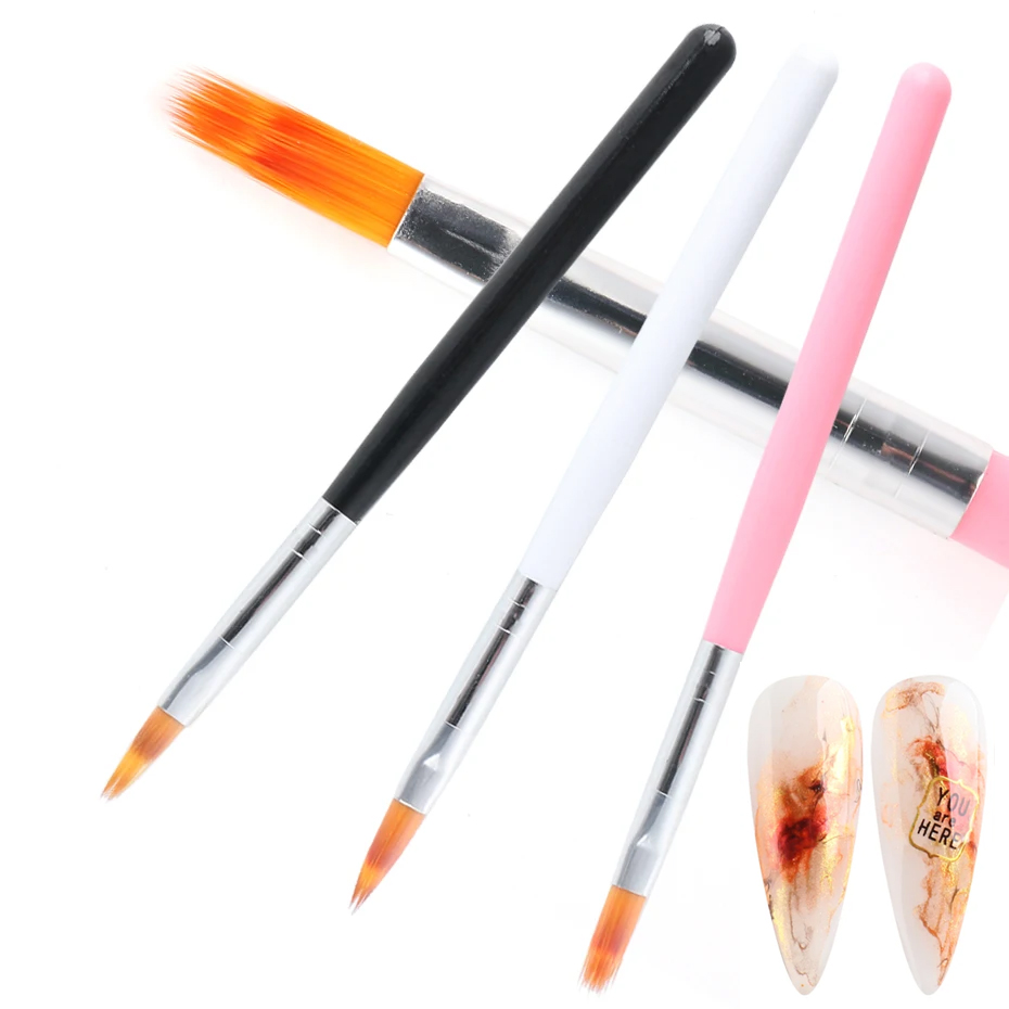 Nail Art Ombre Glitter - 1 Buah Set Kuas Seni Kuku