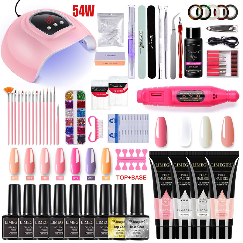 Gel Top Coat - Kit ekstensi kuku akrilik cat kuku