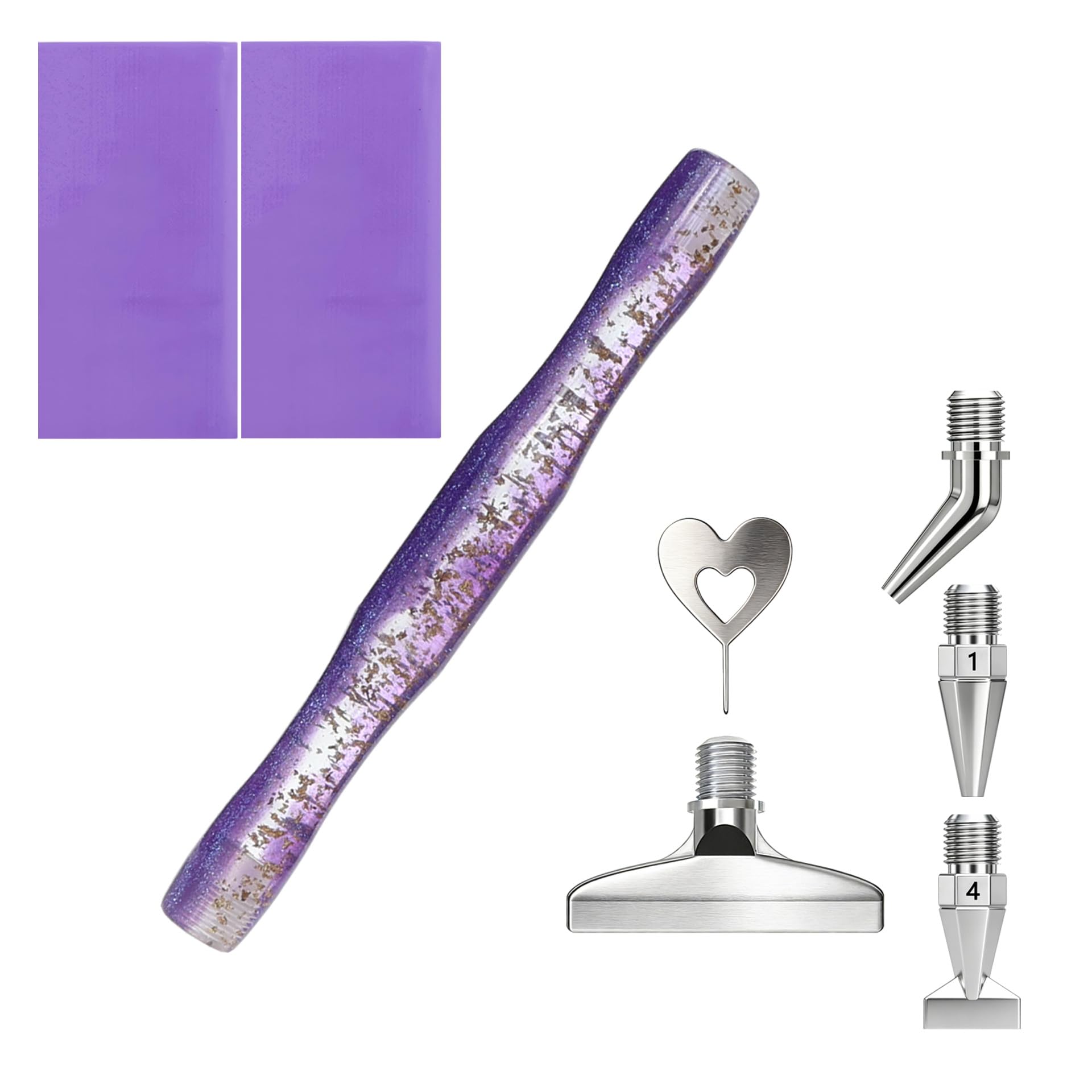 Nail Art Dotting Tool - Pena seni lukis berlian, dengan ujung