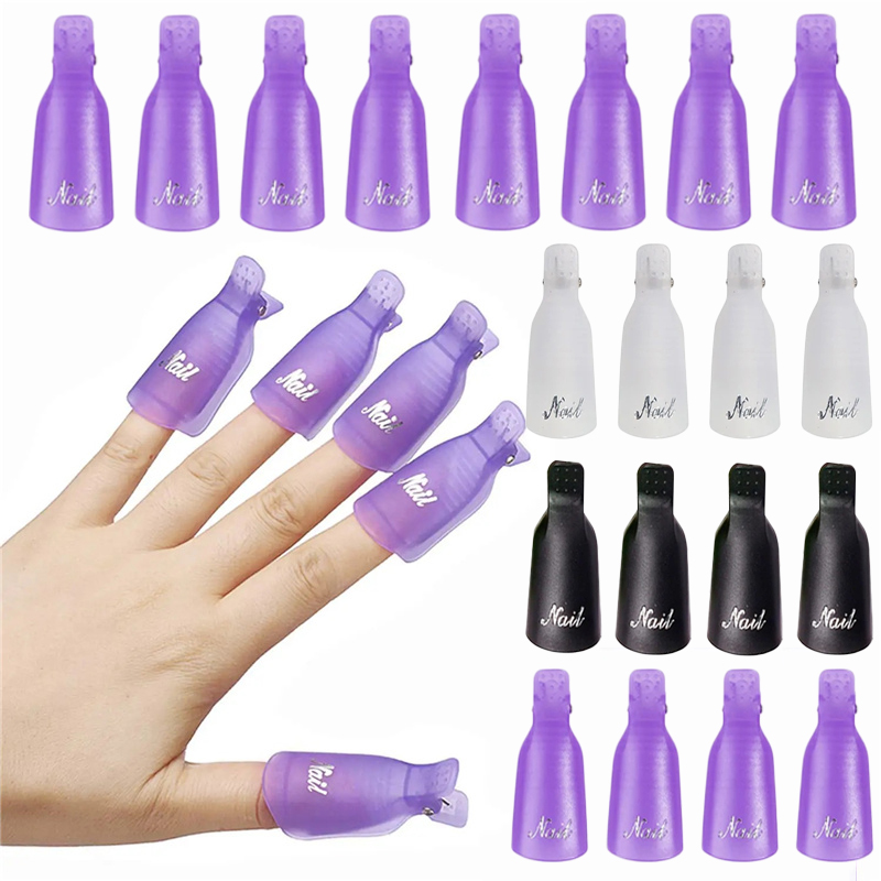 Nail Art Ideas - 10 Buah Klip Penutup Kuku Akrilik
