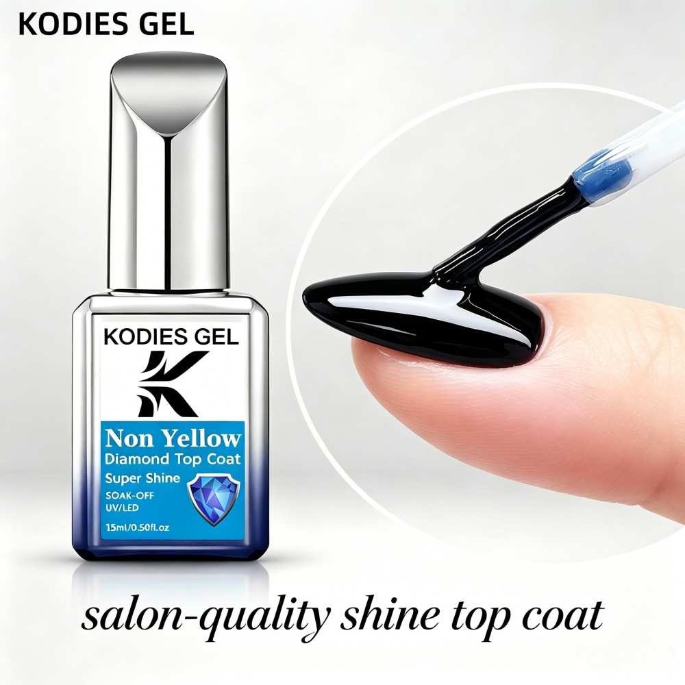 KODIES GEL Non Yellow Top Coat - Gel Top Coat ulasan dan harga