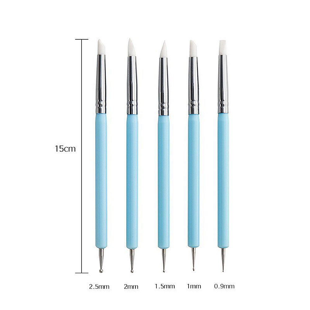 5/10 Buah Alat Pemahat Tanah L - Nail Fan Brush ulasan dan harga