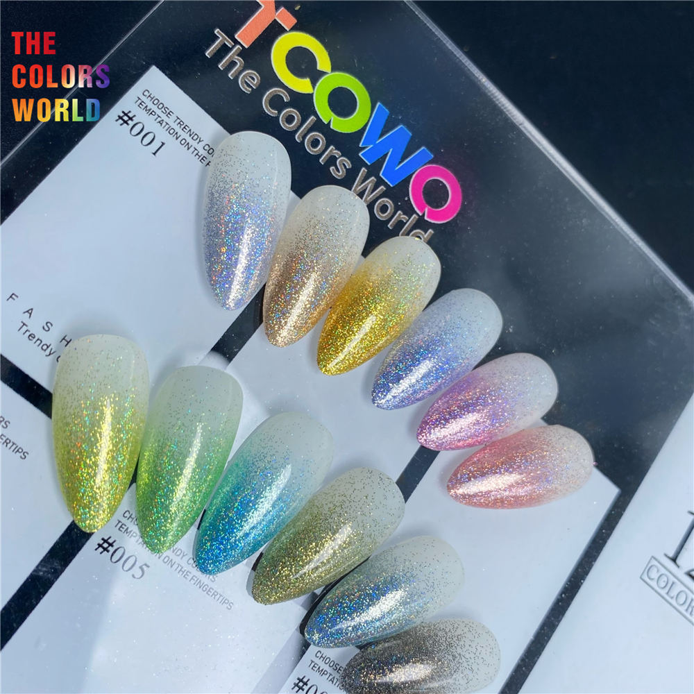 TCT-913 kilau tinggi holografi - Nail Art Ombre Glitter ulasan dan harga
