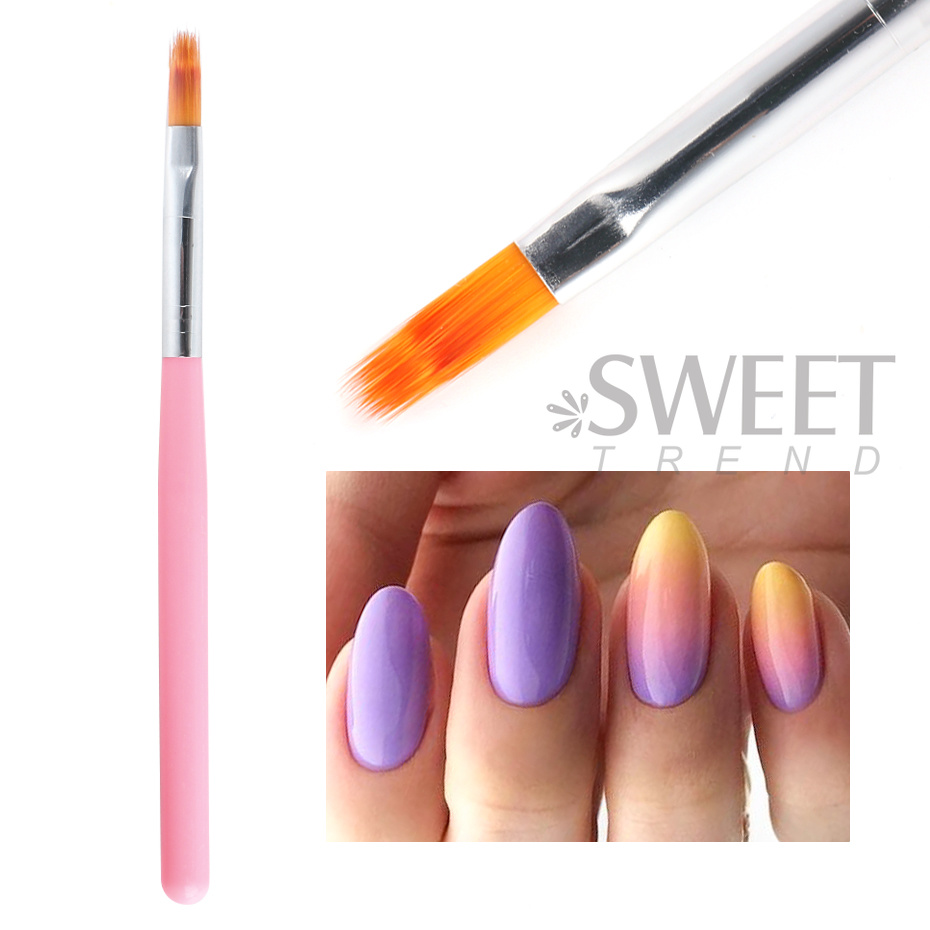 1 Buah Set Kuas Seni Kuku Pena - Nail Art Ombre Glitter ulasan dan harga