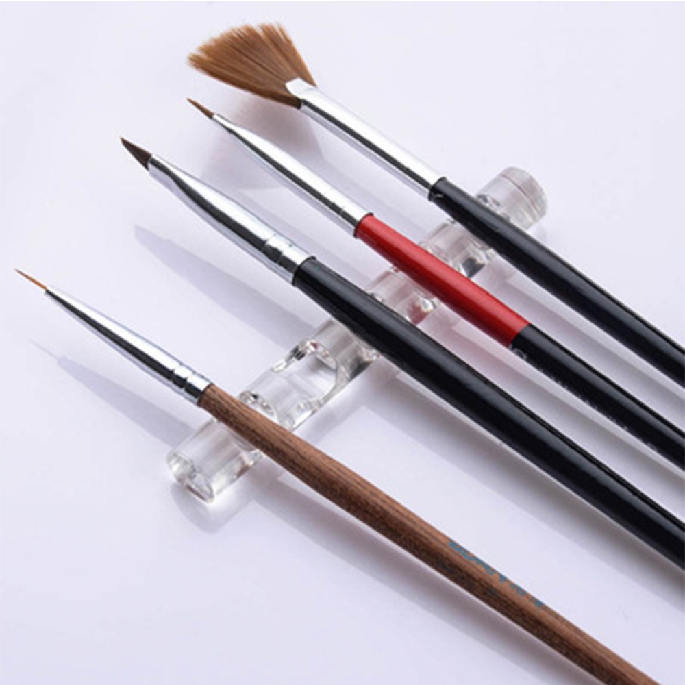 Rak Penyimpanan Kuas Kuku Akri - Nail Fan Brush ulasan dan harga