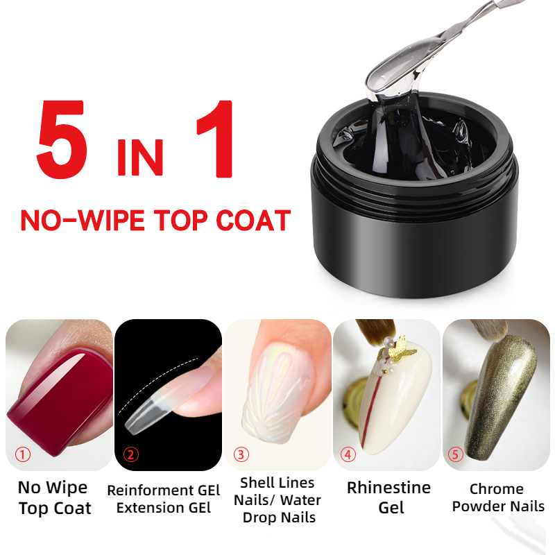 MSHARE 3D Top Coat Gel 50Ml 5  - Gel Top Coat ulasan dan harga