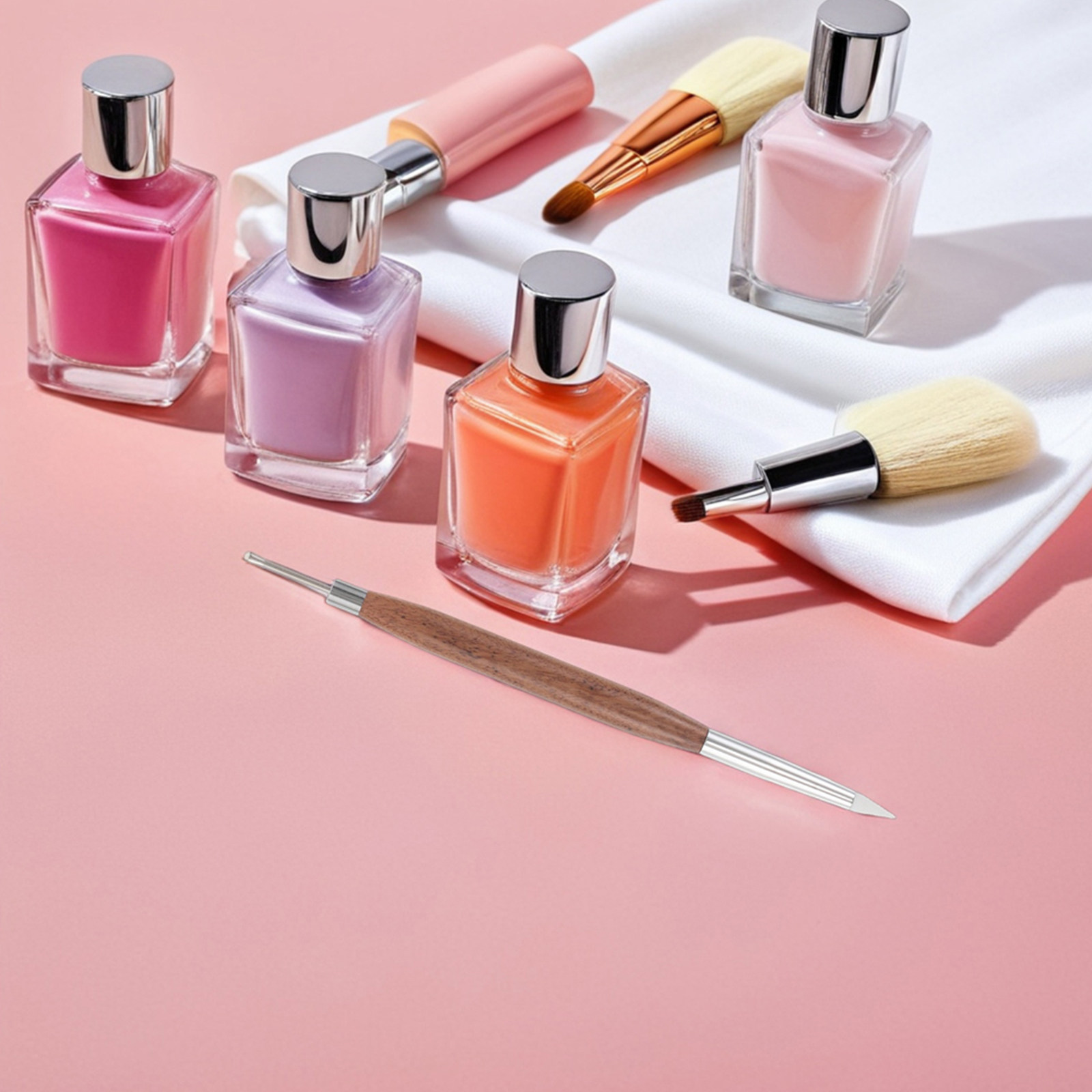 2 Buah Kuas Liner Seni Kuku Pe - Nail Art Dotting Tool ulasan dan harga