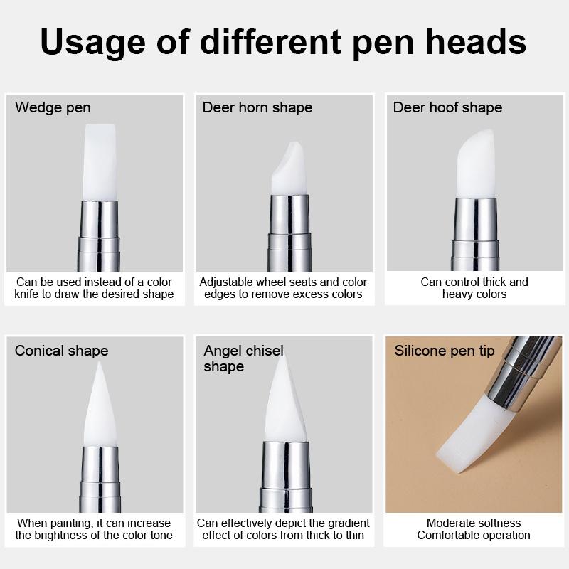 1/10/15Pcs Pena Seni Kuku Sili - Nail Art Dotting Tool ulasan dan harga
