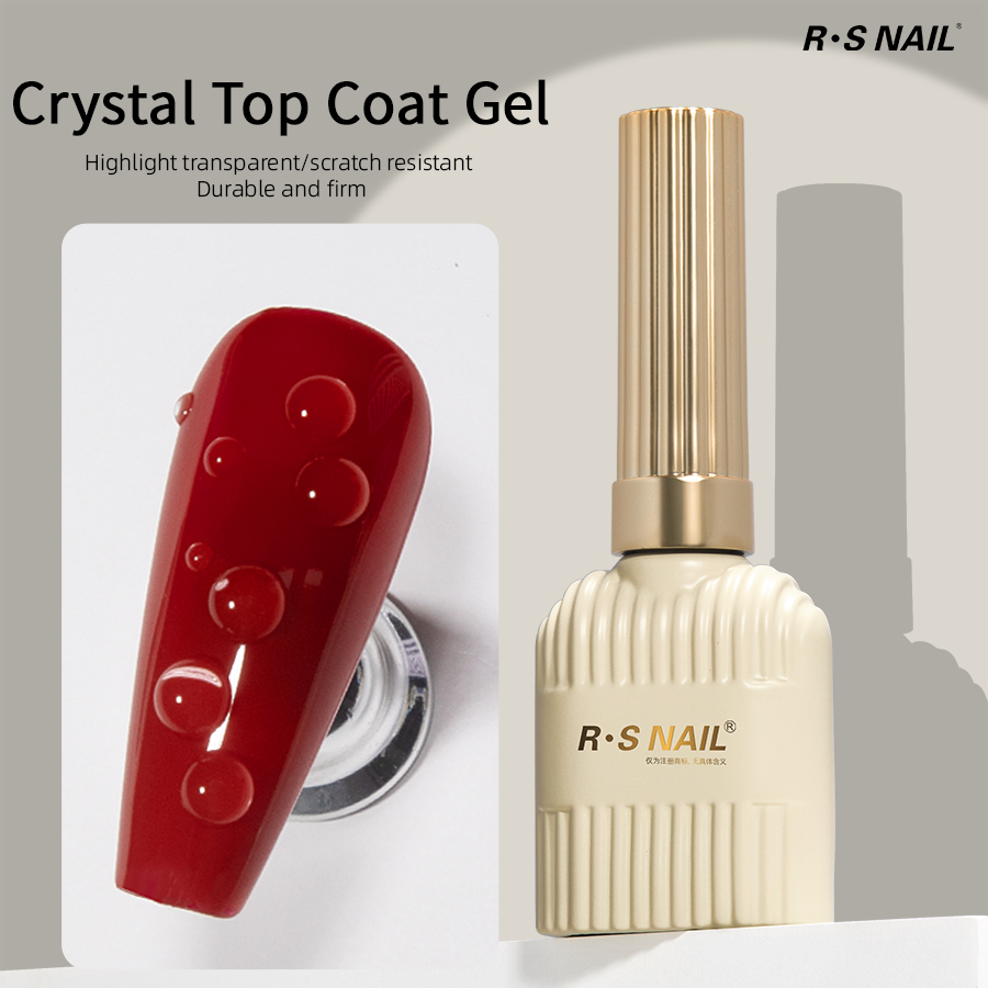 RS Lapisan Atas Kristal Kuku T - Gel Top Coat ulasan dan harga