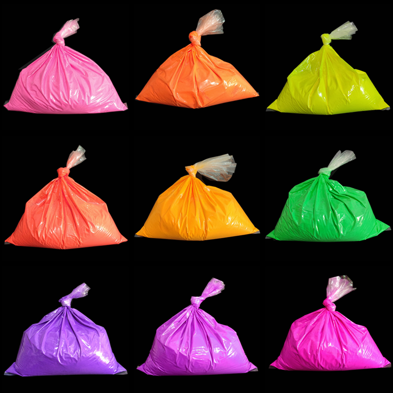 500G/Tas Bubuk Pigmen Neon Neo - Nail Art Ombre Glitter ulasan dan harga