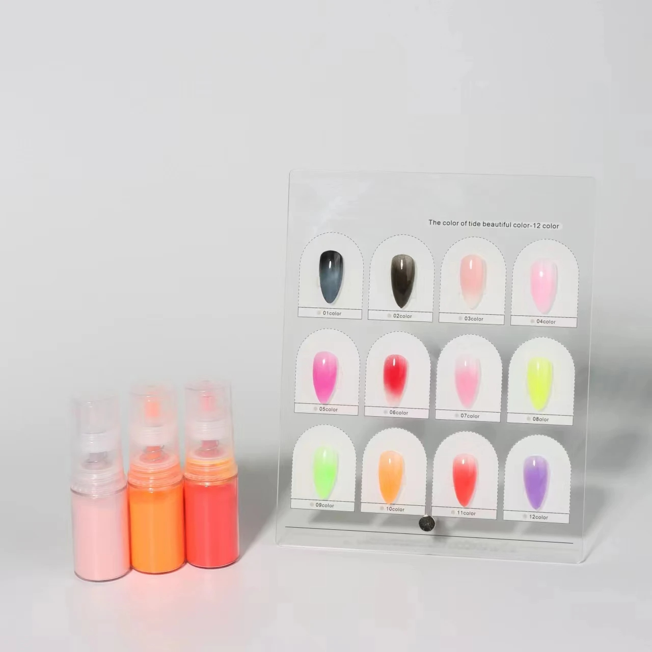 Bubuk Semprot Ombre Nail Art T - Nail Art Ombre Glitter ulasan dan harga