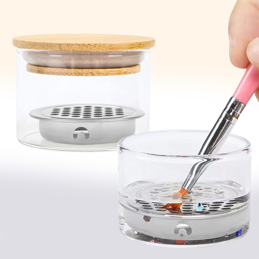 Cawan Pencuci Kuas Nail Art, P - Nail Fan Brush ulasan dan harga