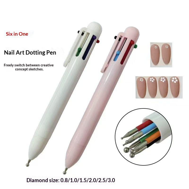 6 in 1 Pena Dotting Nail Art u - Nail Art Dotting Tool ulasan dan harga