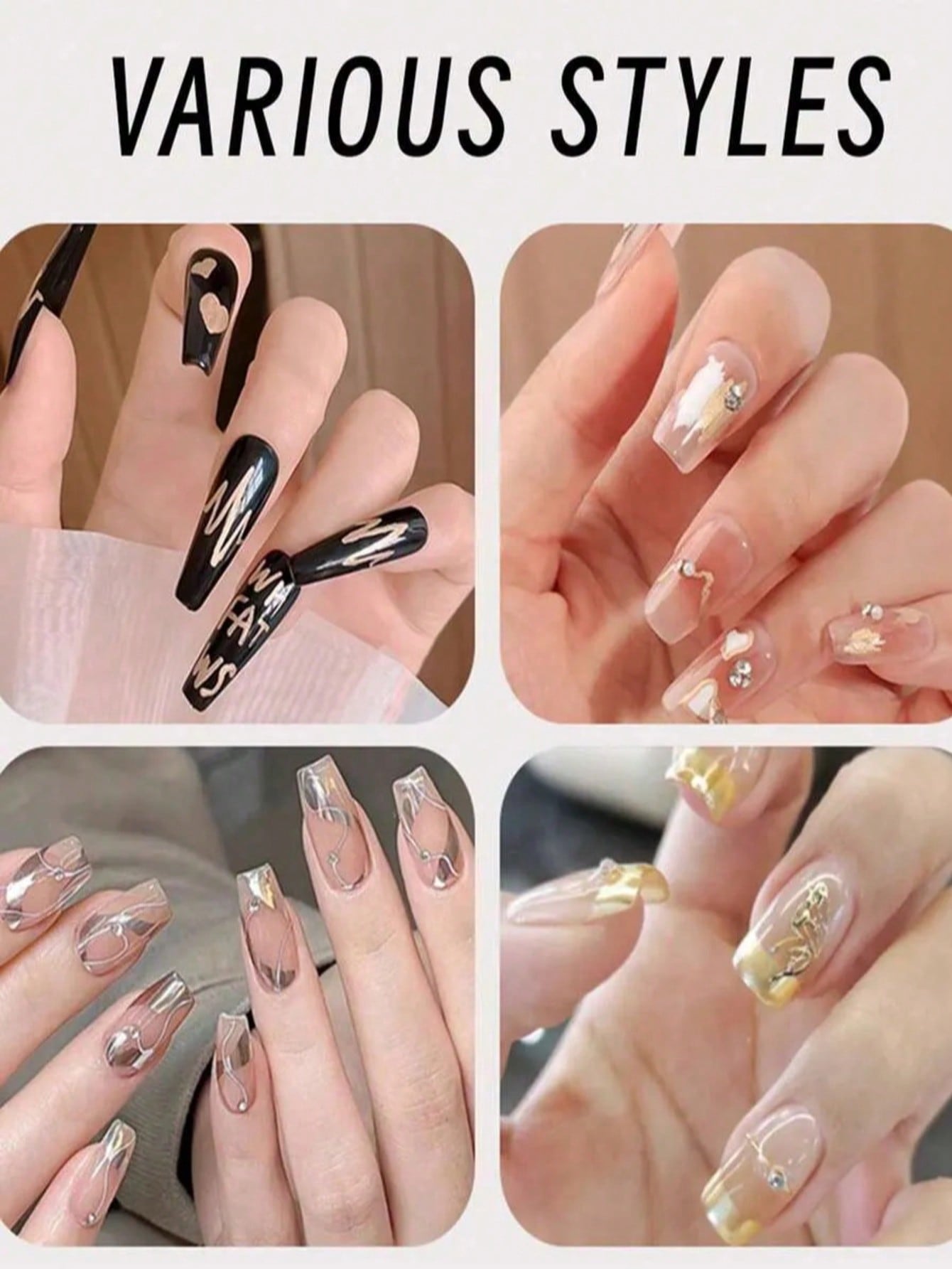 Pena Nail Art 0.8mm 1PC, Putih - Nail Art Dotting Tool ulasan dan harga