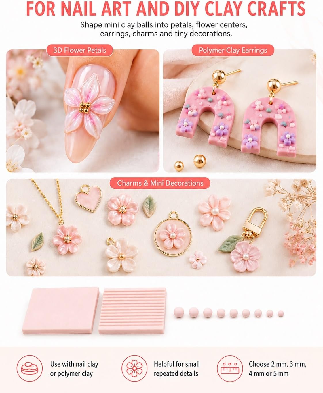 4PCS Alat Pembuat Bola Gel Tan - Nail Art Ideas ulasan dan harga