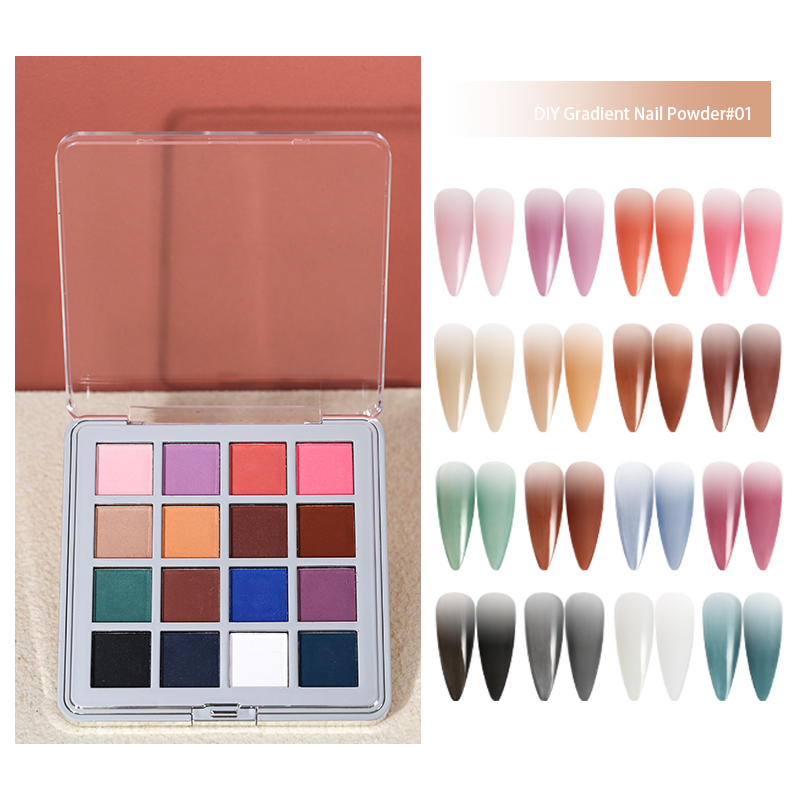 Mocmaki DIY Bubuk Kuku Gradien - Nail Art Ombre Glitter ulasan dan harga