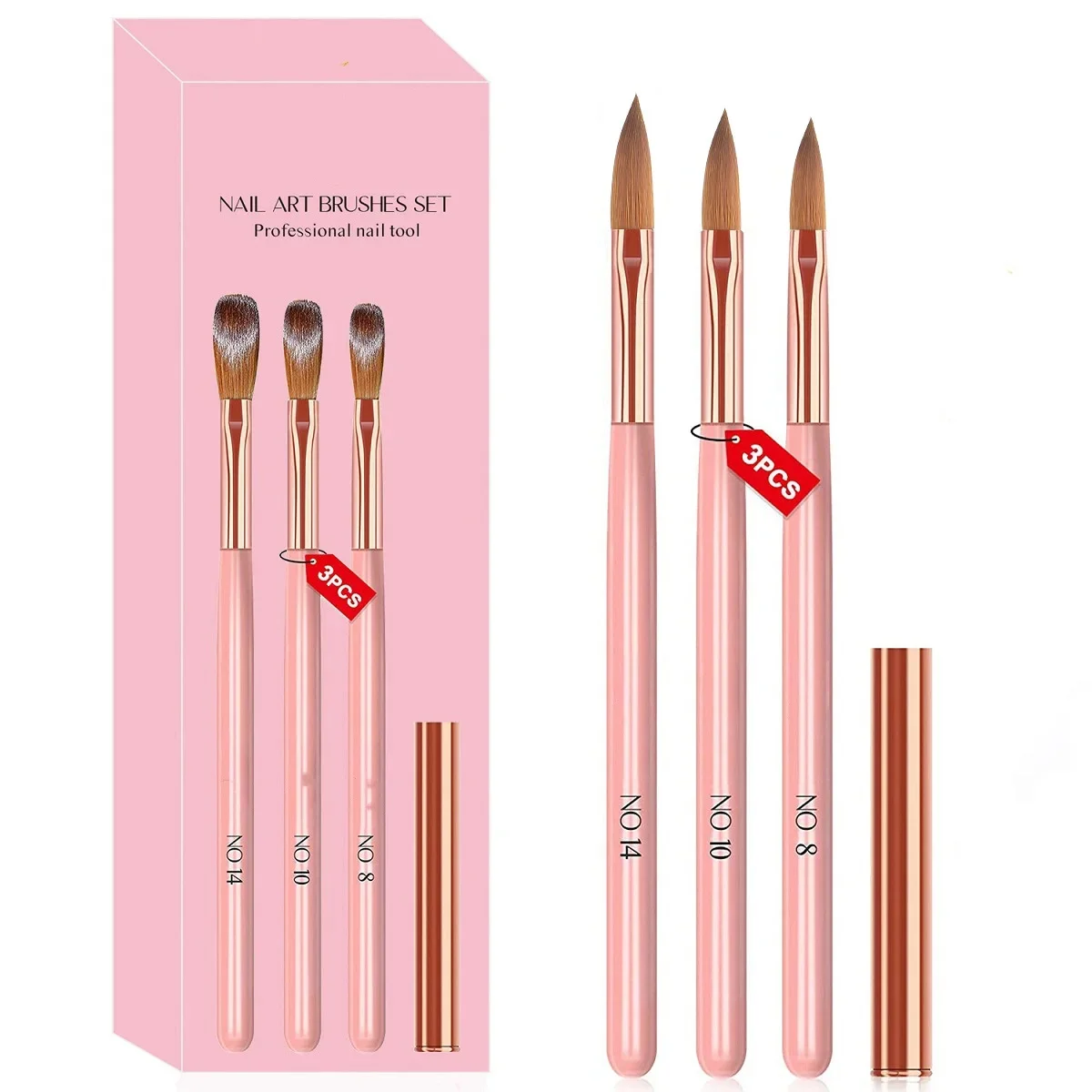 Set manikur alat perawatan kuk - Nail Fan Brush ulasan dan harga