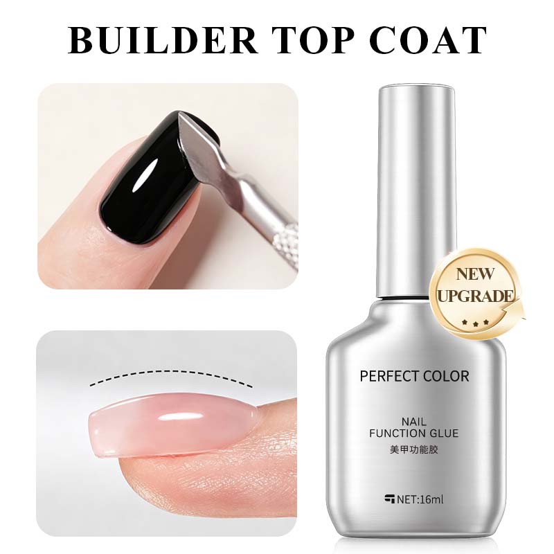 PERFECT COLOR Builder Top Coat - Gel Top Coat ulasan dan harga