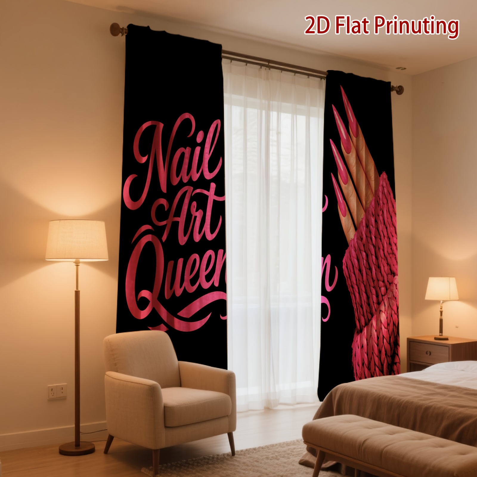 Tirai Nail Art Queen dengan Ce - Nail Art Queen ulasan dan harga