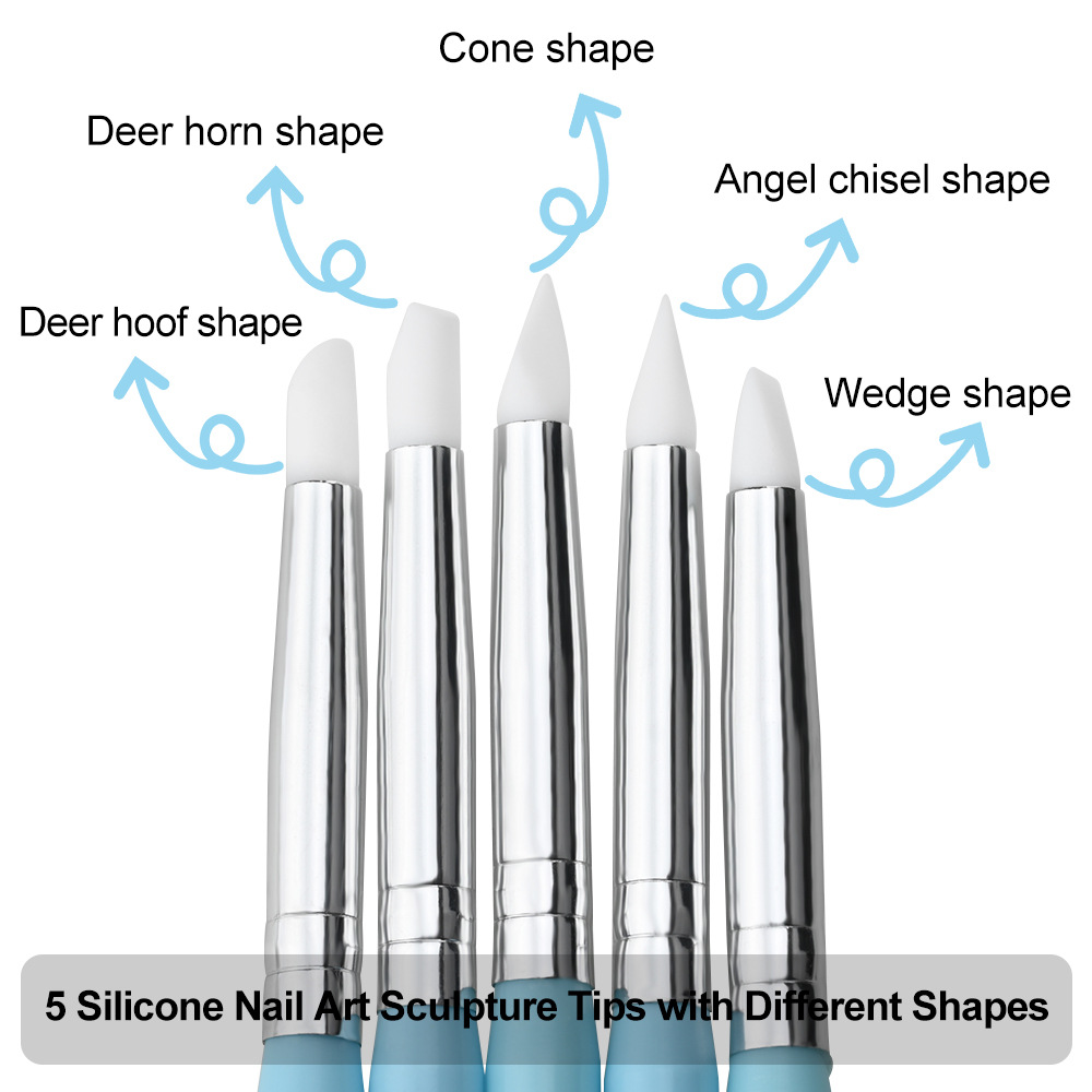 1/3/5/6/pcs/set Kuas Seni Kuku - Nail Art Dotting Tool ulasan dan harga