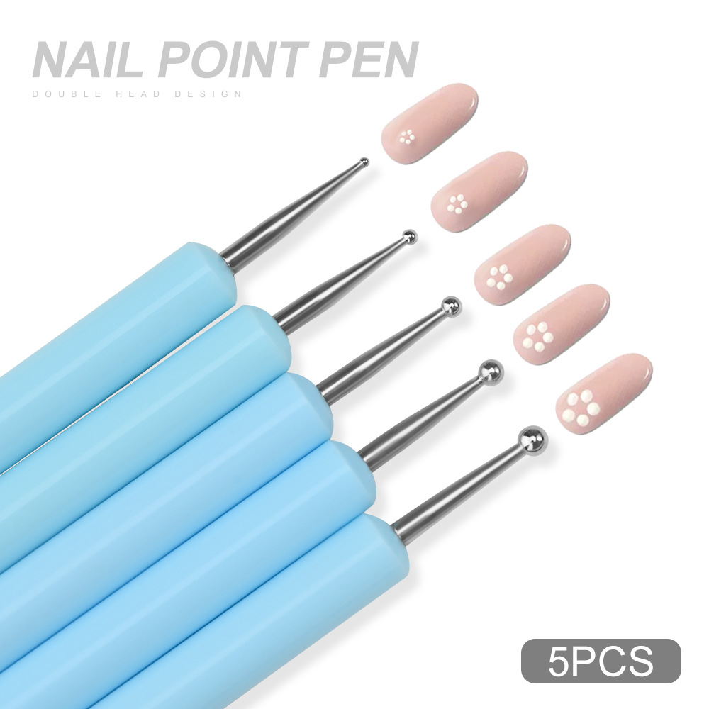 1/3/5/6/pcs/set Kuas Seni Kuku - Nail Art Dotting Tool ulasan dan harga