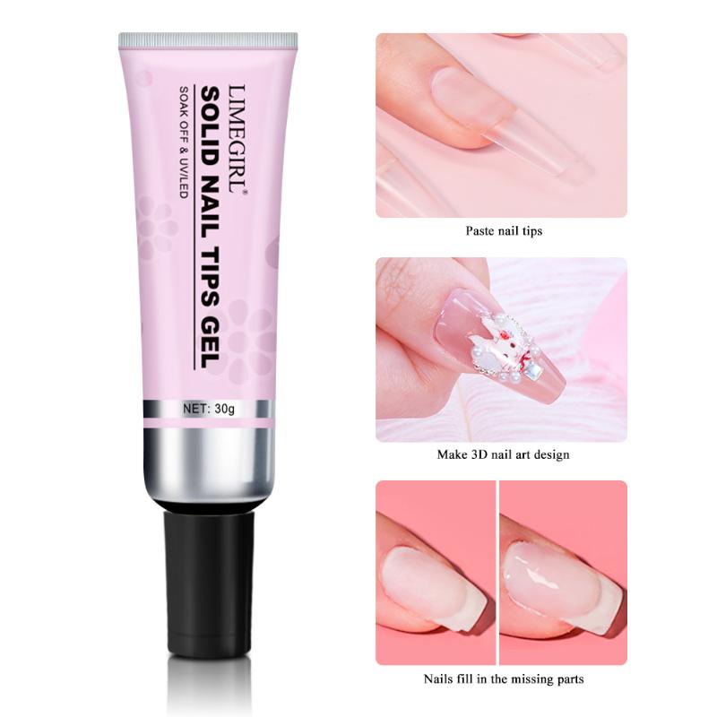 30g Gel Tip Kuku Transparan Le - Nail Art Ideas ulasan dan harga