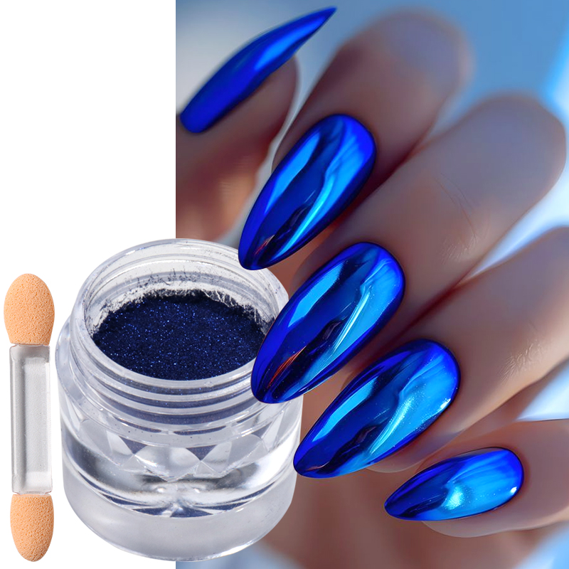 Bubuk Pigmen Kuku Cermin Krom  - Nail Art Queen ulasan dan harga