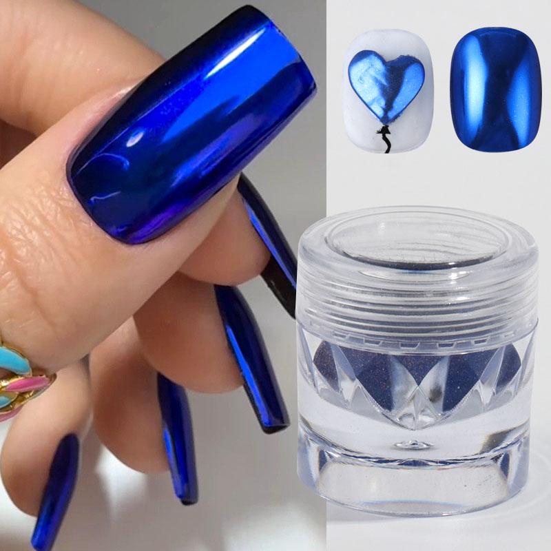 Bubuk Pigmen Kuku Cermin Krom  - Nail Art Queen ulasan dan harga
