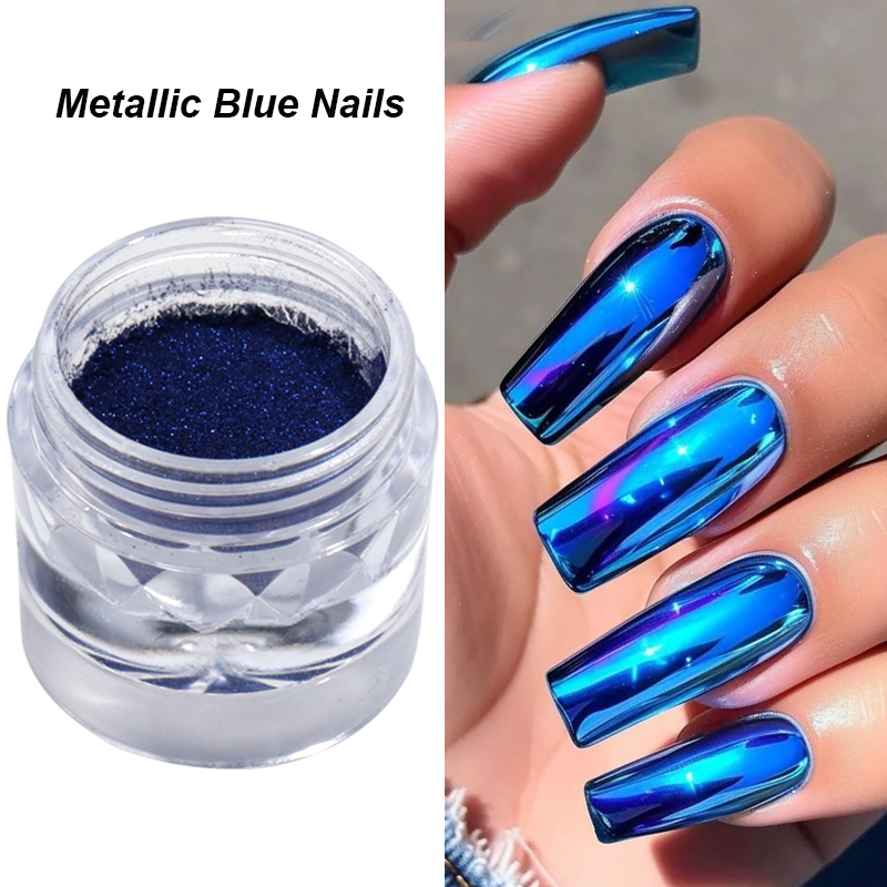 Bubuk Pigmen Kuku Cermin Krom  - Nail Art Queen ulasan dan harga
