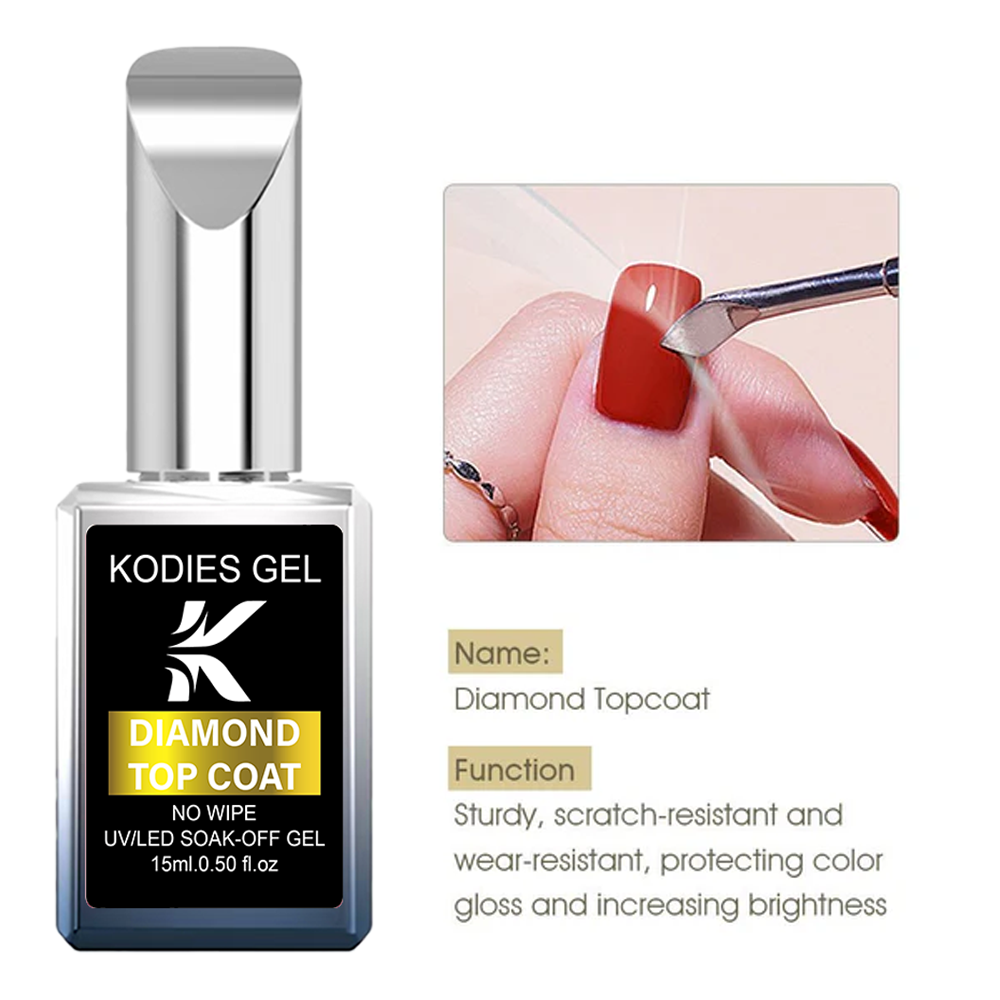KODIES GEL Diamond Top Coat Fo - Gel Top Coat ulasan dan harga